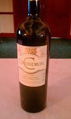 Conundrum bottle signed by winemaker Jon Bolta