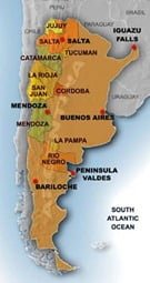 Argentina Wine Map