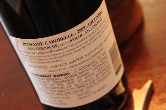 Domaine Carobelle Gigondas.