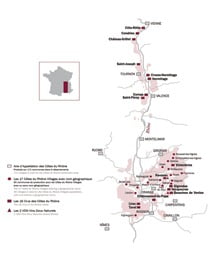 Rhone Wine Map