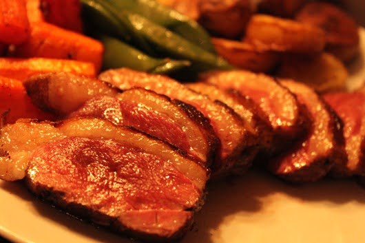 Coffee-Roasted Duck Paired with HeartSmart “For Giving” Mount Veeder Cabernet, 2008