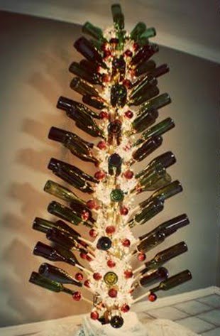 Wine Bottle Christmas Tree.