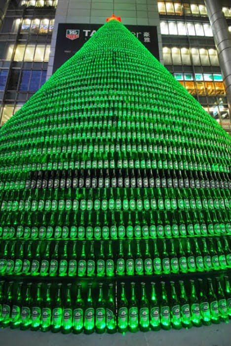 Beer Bottle Christmas Tree.