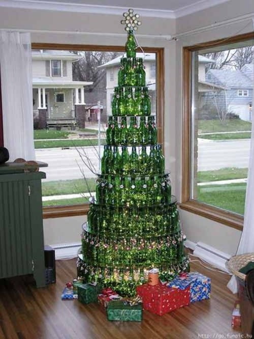 Wine Bottle Christmas Tree.