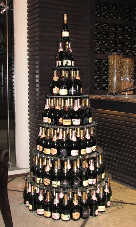 Champagne Bottle Christmas Tree