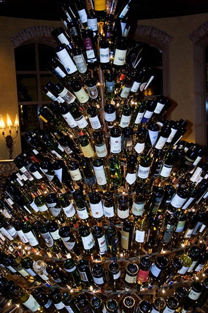 Wine Bottle Christmas Tree.