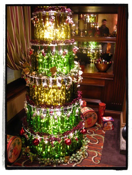 Wine Bottle Christmas Tree.