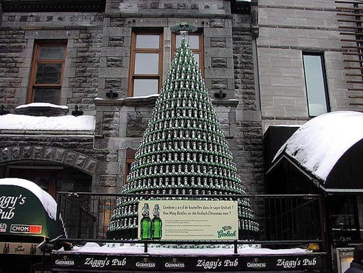 Wine Bottle Christmas Tree