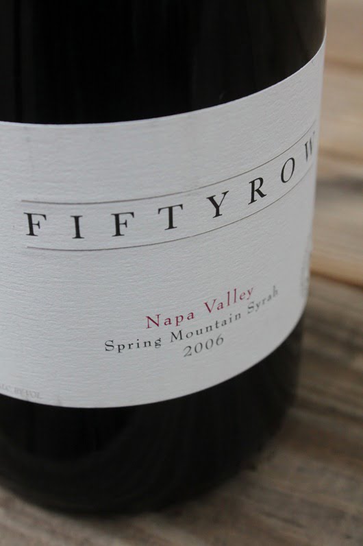 Fiftyrow Spring Mountain Syrah, Napa Valley, California