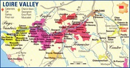 Loie Valley Wine Map