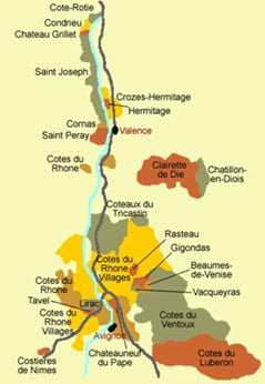 French-Rhone-Wine-Map