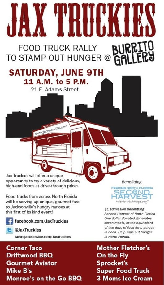 Jacksonville Food Truck Rally to Stamp Out Hunger.