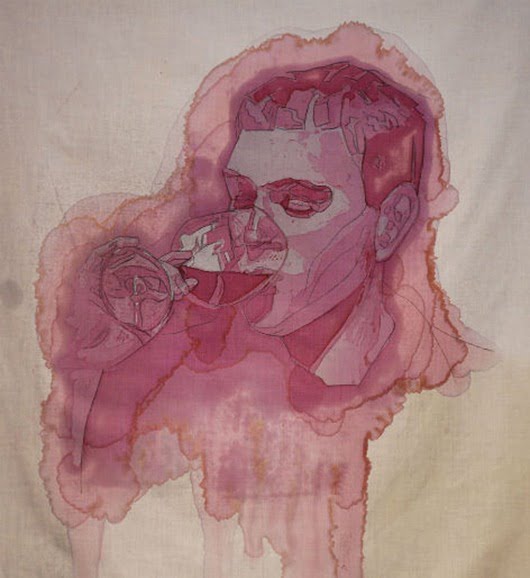 Winemaker-wine stain-art