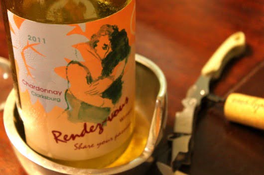 Rendez-vous Chardonnay, Clarksburg, California.