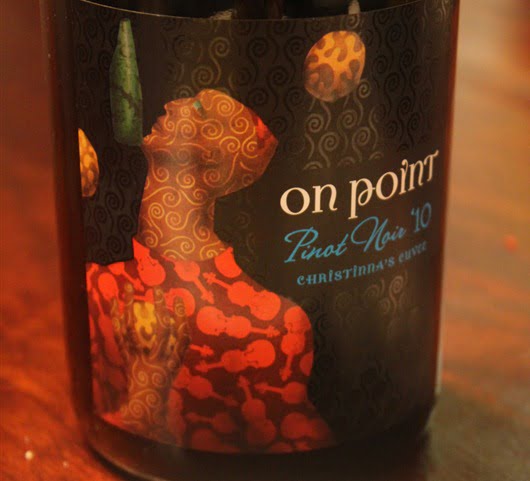 Interactive Wine Tasting: On Point Pinot Noir Christinna's Cuvee, North Coast California.
