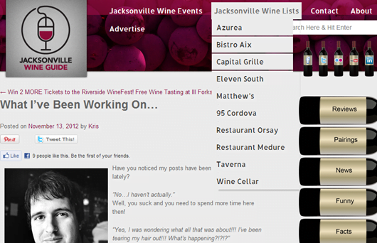 A Guide to the Best Wine Lists in Jacksonville.