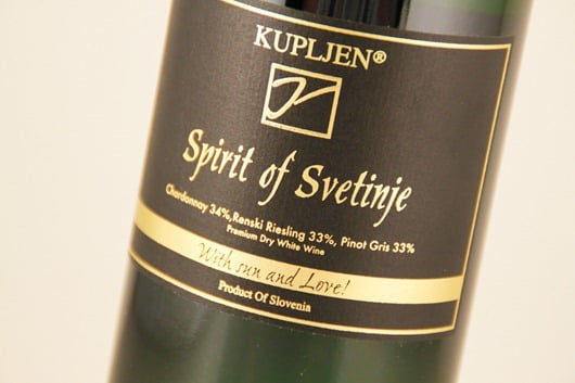 Kupljen “Spirit of Svetinje” White Wine Blend, Slovenia.