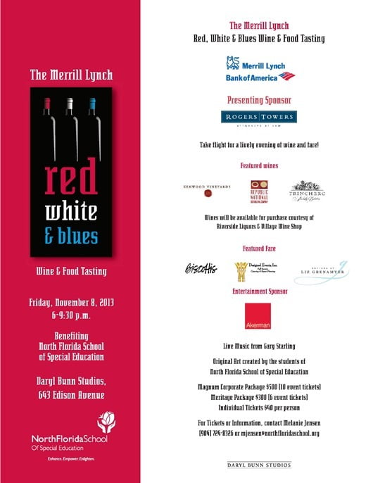 Red, White & Blues - A Food and Wine Tasting